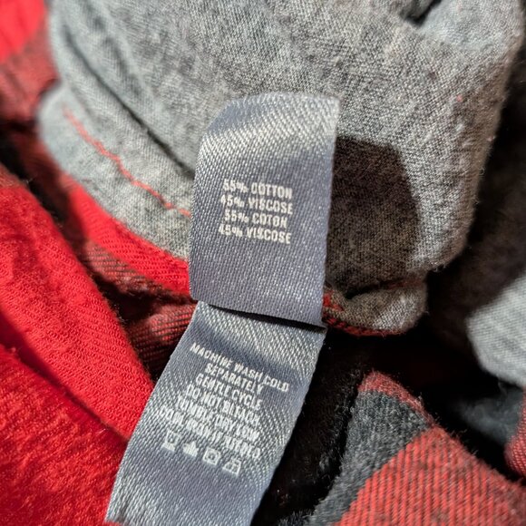 aerie 2 piece pajama PJ set red buffalo plaid size small - Picture 14 of 16